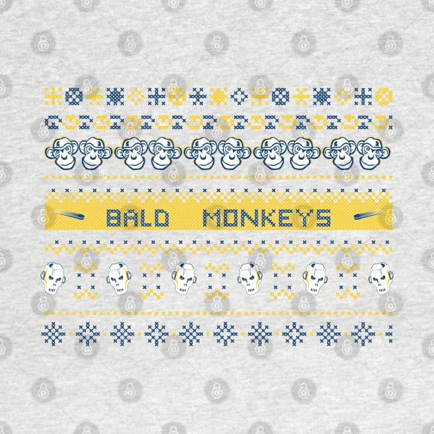 Bald Monkeys Ugly Christmas Sweater - The Original by TBM Christopher